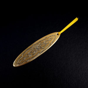 Bookmark : Arabesque L (antique gold)